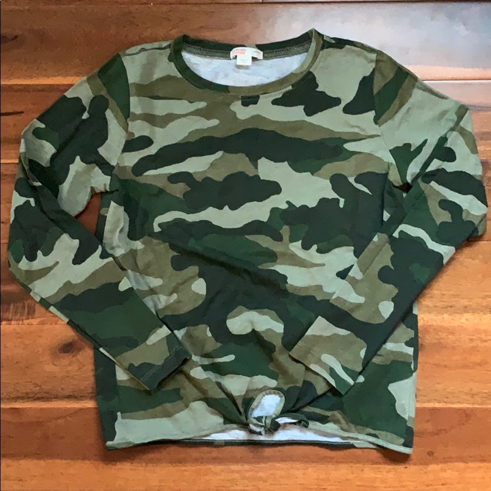 J. Crew Crewcuts long-sleeve camo shirt